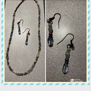 Tiny statement necklace set